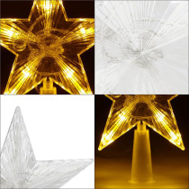 SPRINGOS - 10 LED (17,5cm) Svietiaca hviezda CL4130, ​​na vianočný stromček, vnútorná dekorácia - teplá biela