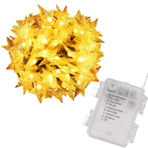 SPRINGOS - 50 LED (5m) Girlanda - Hviezdičky CL0179 vianočné svetielka na stromček s programátorom na batérie - teplá biela