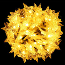 SPRINGOS - 50 LED (5m) Girlanda - Hviezdičky CL0179 vianočné svetielka na stromček s programátorom na batérie - teplá biela