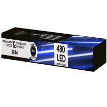 SPRINGOS - 480 LED (6m) Svietiace cencúle CL1210 "METEOR" efekt padajúceho snehu - ​​vnút./vonk. - Modrá