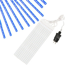 SPRINGOS - 480 LED (6m) Svietiace cencúle CL1210 "METEOR" efekt padajúceho snehu - ​​vnút./vonk. - Modrá