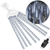 SPRINGOS - 288 LED (7,2m) Svietiace cencúle CL04140 "METEOR" efekt padajúceho snehu - ​​vnút./vonk. - studená biela