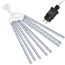 SPRINGOS - 288 LED (7,2m) Svietiace cencúle CL04140 "METEOR" efekt padajúceho snehu - ​​vnút./vonk. - studená biela