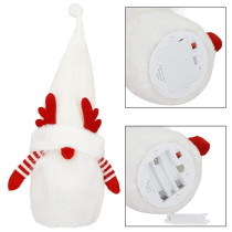 SPRINGOS - Vianočný trpaslík 37cm CA1243 - s LED osvetlením na batérie - teplá biela