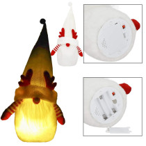 SPRINGOS - Vianočný trpaslík 37cm CA1243 - s LED osvetlením na batérie - teplá biela