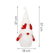 SPRINGOS - Vianočný trpaslík 37cm CA1243 - s LED osvetlením na batérie - teplá biela