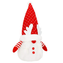 SPRINGOS - Vianočný trpaslík 36cm CA1244 - s LED osvetlením na batérie - teplá biela