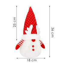 SPRINGOS - Vianočný trpaslík 36cm CA1244 - s LED osvetlením na batérie - teplá biela