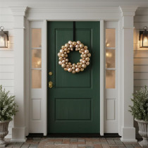 SPRINGOS - Vešiak / Háčik na vianočný veniec CA1467 - univerzálny držiak pre zavesenie dekorácii na dvere - čierny