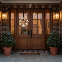 SPRINGOS - Vešiak / Háčik na vianočný veniec CA1467 - univerzálny držiak pre zavesenie dekorácii na dvere - čierny