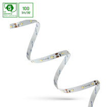 SPECTRUM - 1m LED pásik SMD 3528 - 4W/m - 400lm/m - 60LED/m- IP20 - 8mm - 12V - Studená biela / 6000°K - (5m kotúč)