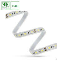 SPECTRUM - 1m LED pásik SMD 5050 - 11W/m - 980lm/m - 60LED/m - IP44 (silik.) - 10mm - 12V - Studená biela / 6000°K - (5m kotúč)