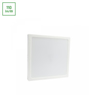 SPECTRUM - ALGINE DOWNLIGHT prisadený štvorcový panel 24W 120° IK06 IP20 288x288x38MM Neutrálna biela / 4000°K - Biely