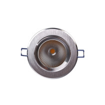 SPECTRUM - LUVIA LED COB DOWNLIGHT 20W zapustené svietidlo 45° IP20 Ø139x75mm 230V Studená biela / 6000°K - Strieborné