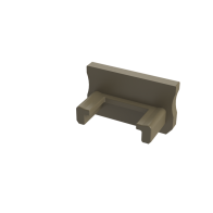 BERGE Krytka pre profil - D - inox