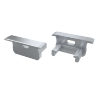 Krytka pre profil LED LUMINES B - šedá s otvorom