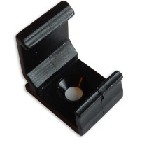 BERGE Montážny úchyt plastový pre profil - C - čierny