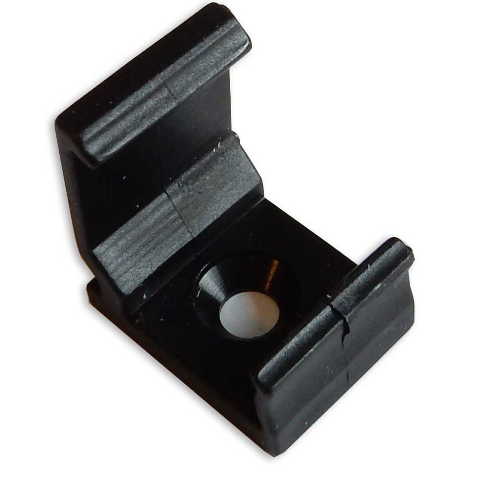 BERGE Montážny úchyt plastový pre profil - C - čierny