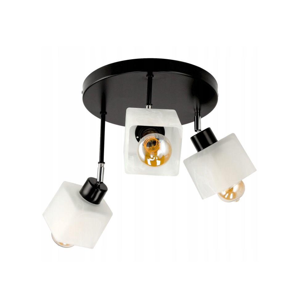 BERGE LED stropné okrúhle svietidlo 3xE27 CUSTOM WHITE