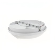 SPECTRUM - TECHNIC ROUND LED 20W - technické svietidlo 120° IP54 Ø220x60mm 230V Neutrálna biela / 4000°K - Biele / PIR senzor