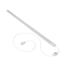 SPECTRUM - LIMEA PLUG 1500 - 45W hermetické svietidlo IP65 1500x59x34mm Neutrálna biela / 4000°K - Biele / ON/OFF+2m kábel