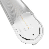 SPECTRUM - LIMEA GIGANT PRO 600 - 12W/21W hermetické svietidlo IK10 IP66 600x80x68mm Neutrálna biela / 4000°K - Sivé