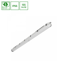 SPECTRUM - LIMEA GIGANT PRO 1500 - 40W/54W/68W/85W hermetické svietidlo IK10 IP66 1500x80x68 Neutrálna biela / 4000°K - Sivé