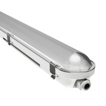 SPECTRUM - LIMEA GIGANT PRO 1500 - 40W/54W/68W/85W hermetické svietidlo IK10 IP66 1500x80x68 Neutrálna biela / 4000°K - Sivé