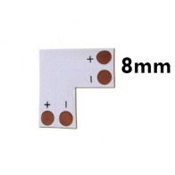 ECOLIGHT Rohová spojka pre LED pásky 3528 8mm