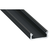 Led-Labs LED profil LUMINES typ D čierny elox 1m