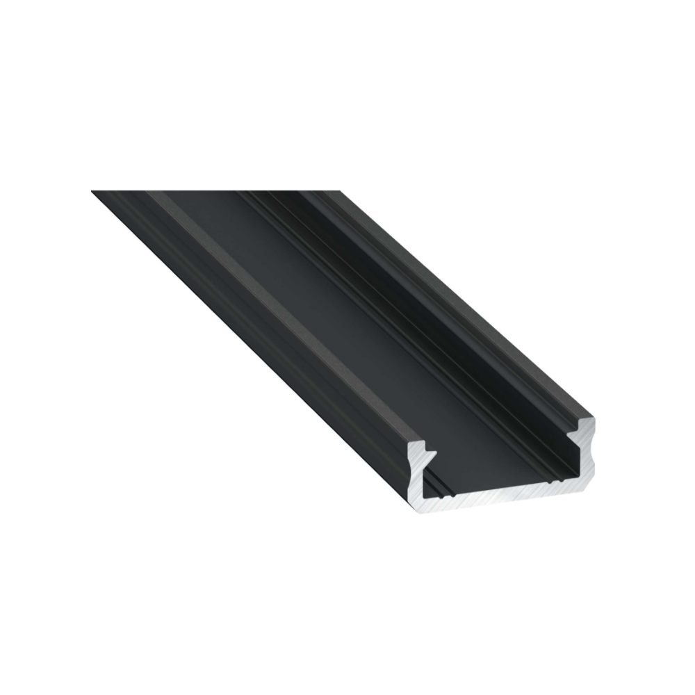 Led-Labs LED profil LUMINES typ D čierny elox 1m