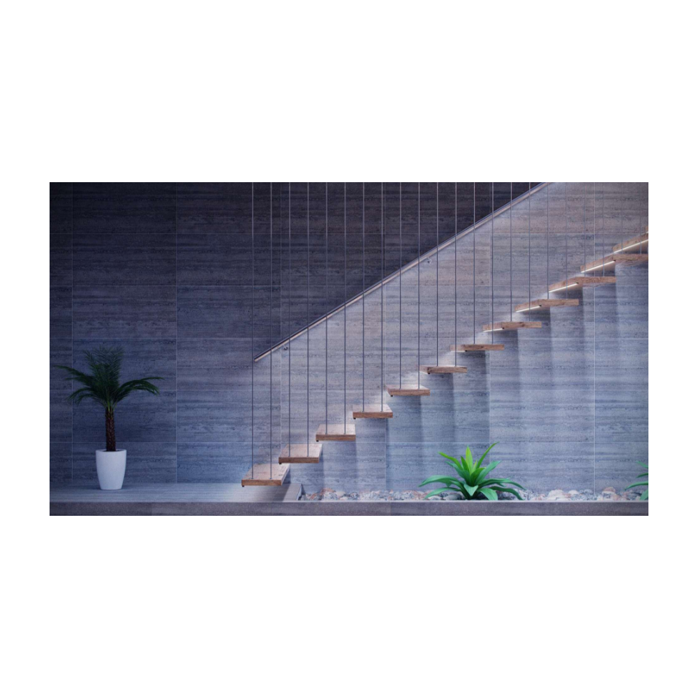 Led-Labs LED profil LUMINES typ X čierny elox 1m