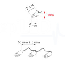 epiLED – LED modul PIXEL – 0.1W – IP66 – 5V DC – Modrá farba svetla