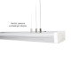SPECTRUM - LIMEA PRISMATICA 1200 - 40W/30W/20W hermetické svietidlo 100° IK10 IP44 1200x115x60mm 230V 3CCT - Biele