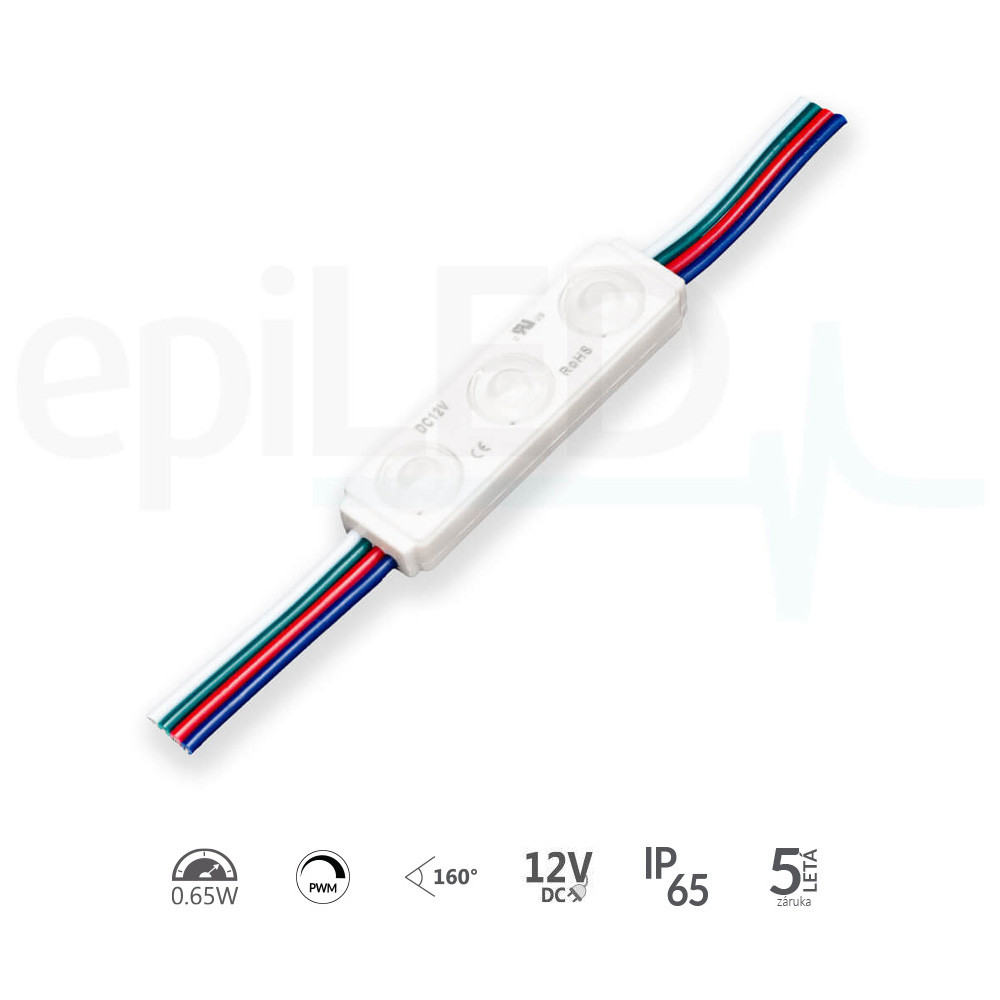 epiLED – LED modul Tini – 0.65W – IP65 – 12V DC – RGB