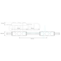 epiLED – LED modul Tini – 0.65W – IP65 – 12V DC – RGB