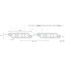 epiLED – LED modul Luno 6 – 0.6W – IP67 – 12V DC – Neutrálna biela (NW) / 4000°K
