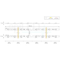 epiLED – LED modul pre svetelné panely - Planar Net CCT – 12W – IP20 – 12V DC – CCT