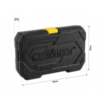 CROWNMAN Box na náradie pre nástrčné kľúče, 46 kusov