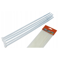 CROWNMAN Nylonová sťahovacia páska 4,8x300mm biela - 100ks