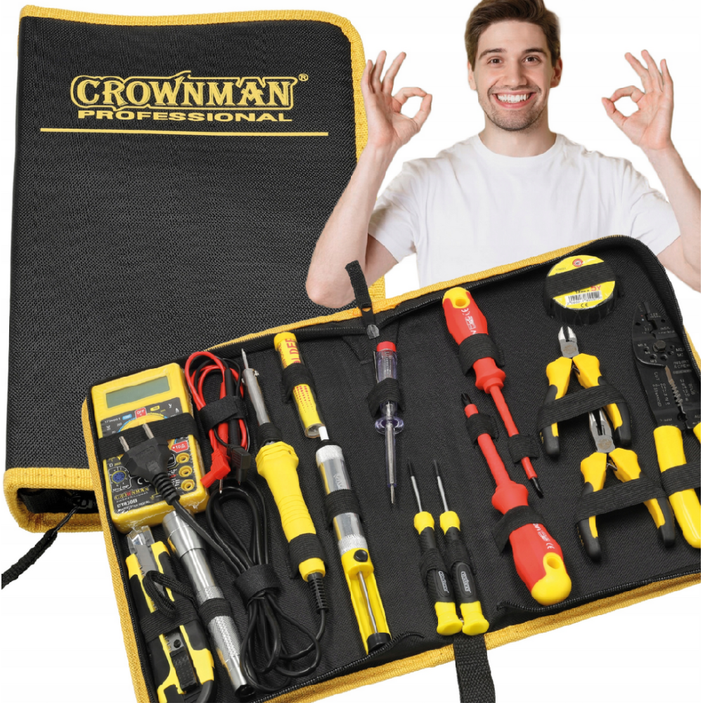 CROWNMAN Súprava multifunkčného náradia 15 ks