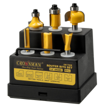 CROWNMAN Súprava 6 ks rovných rezákov na drevo 6,3 mm