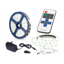 BERGE LED pásik - 5m - 12V - 24W - neutrálna biela - stmievač - sada