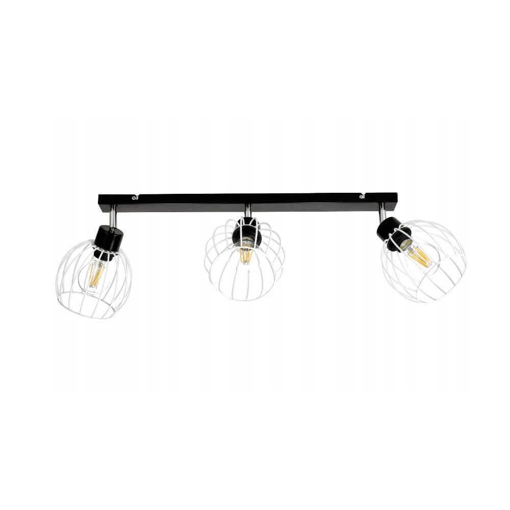 BERGE LED stropné svietidlo - 3xE27 - DRUCIAN WHITE BALL