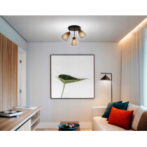 BERGE Okrúhle stropné svietidlo - 3xE27 - LUCA04