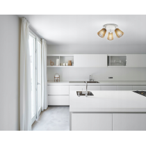 BERGE Okrúhle stropné svietidlo - 3xE27 - LUCA04