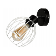 BERGE LED nástenné svietidlo - 1xE27 - DRUCIAN WHITE sféra