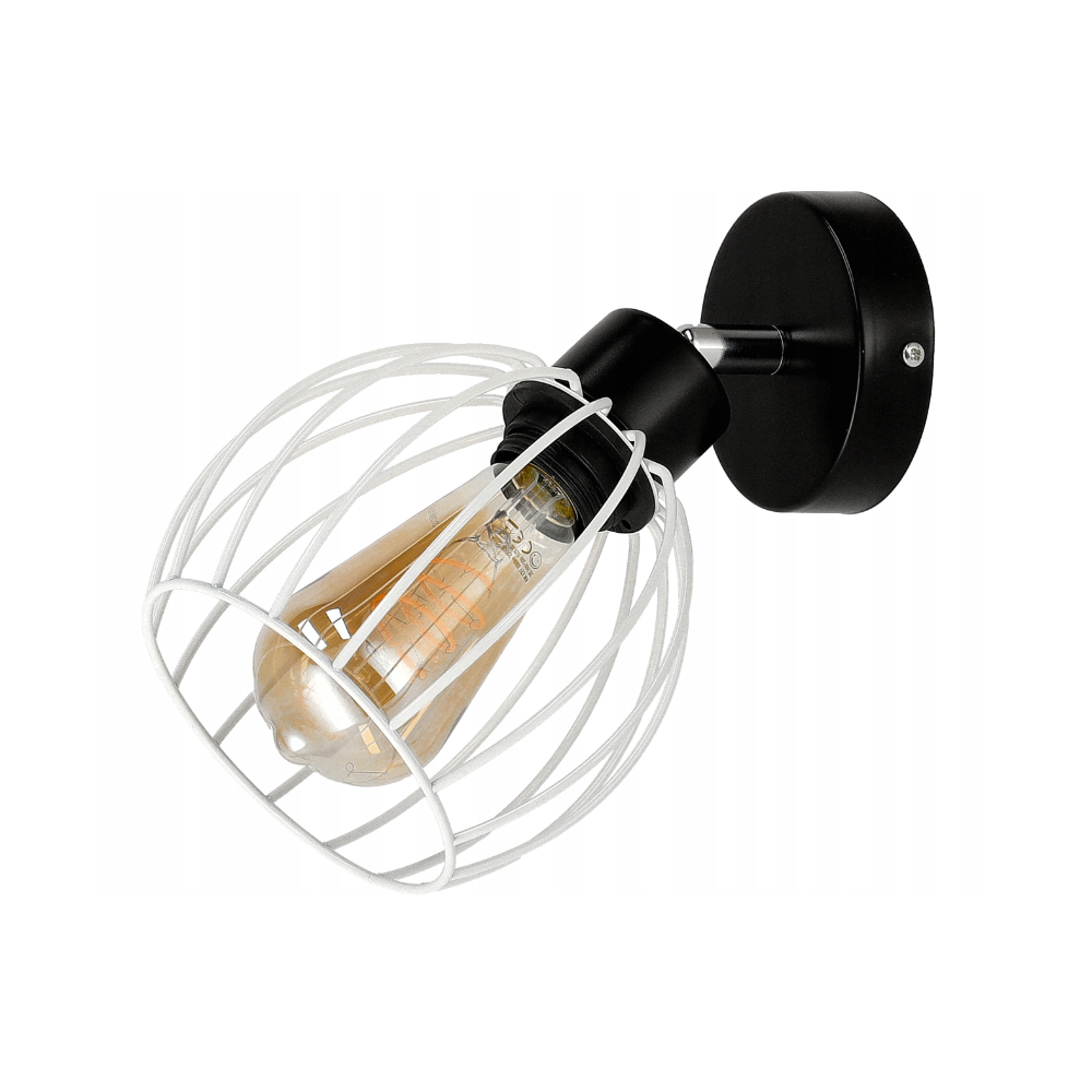 BERGE LED nástenné svietidlo - 1xE27 - DRUCIAN WHITE sféra