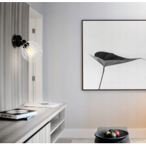 BERGE LED nástenné svietidlo - 1xE27 - DRUCIAN WHITE sféra