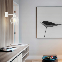 BERGE LED nástenné svietidlo - 1xE27 DRUCIAN WHITE